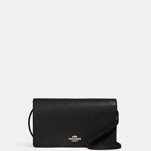 Coach Anna foldover brand new and free Coach wristlet